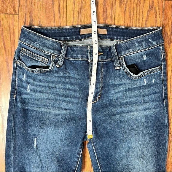 Joe’s Jeans Dark Wash Distressed Ripped High Waisted Skinny Jeans Size 28 - Picture 13 of 16